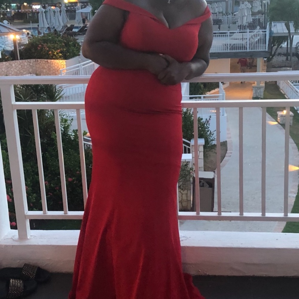 Plus Size Red Formal Dress
